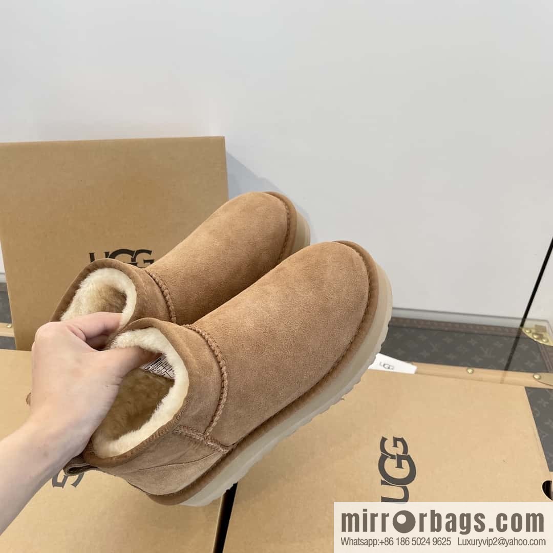 UGG autumn and winter thick-soled mini fluffy snow boots