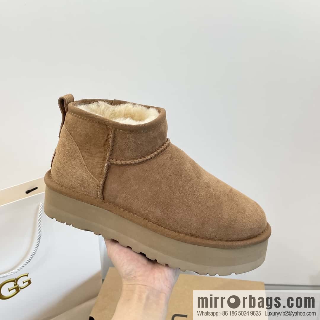 UGG autumn and winter thick-soled mini fluffy snow boots