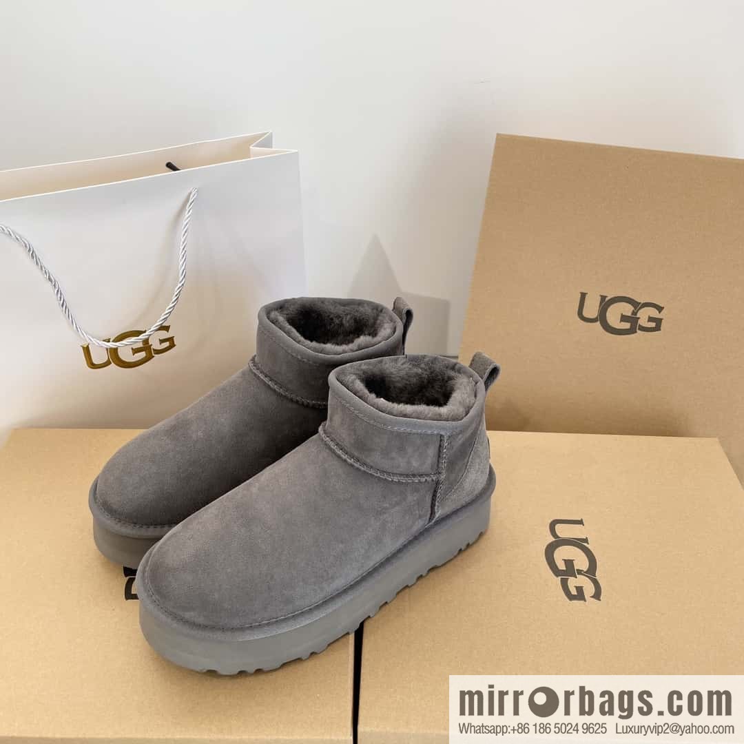 UGG autumn and winter thick-soled mini fluffy snow boots