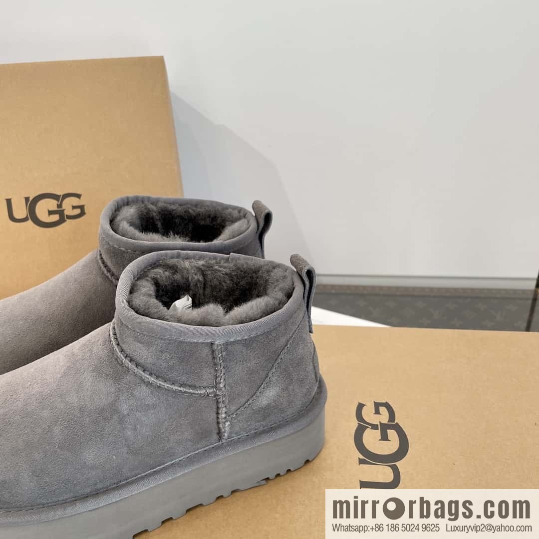 UGG autumn and winter thick-soled mini fluffy snow boots