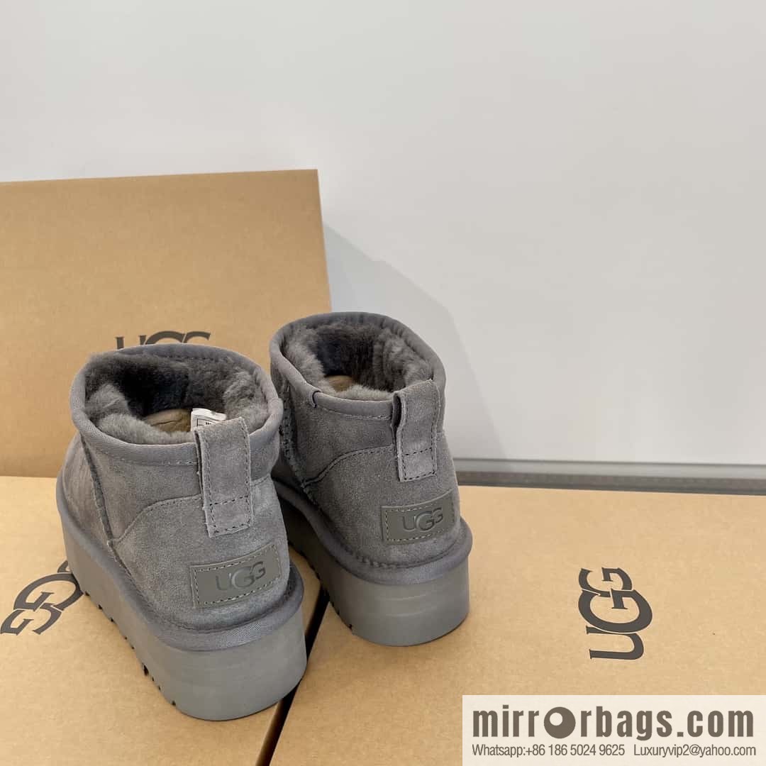 UGG autumn and winter thick-soled mini fluffy snow boots