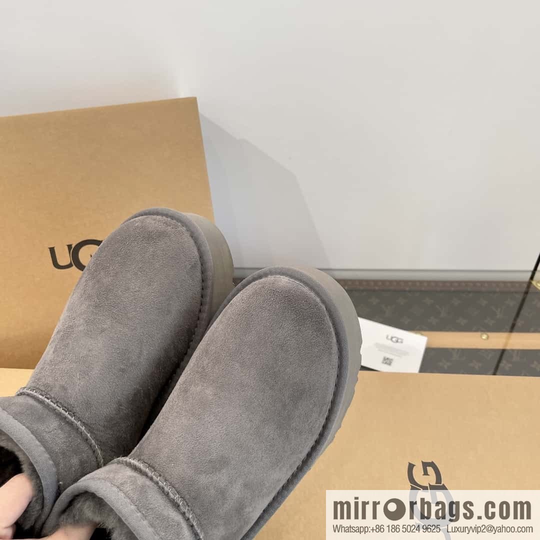 UGG autumn and winter thick-soled mini fluffy snow boots