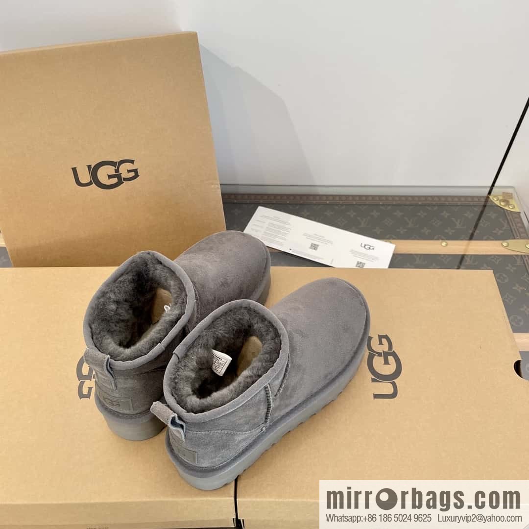 UGG autumn and winter thick-soled mini fluffy snow boots