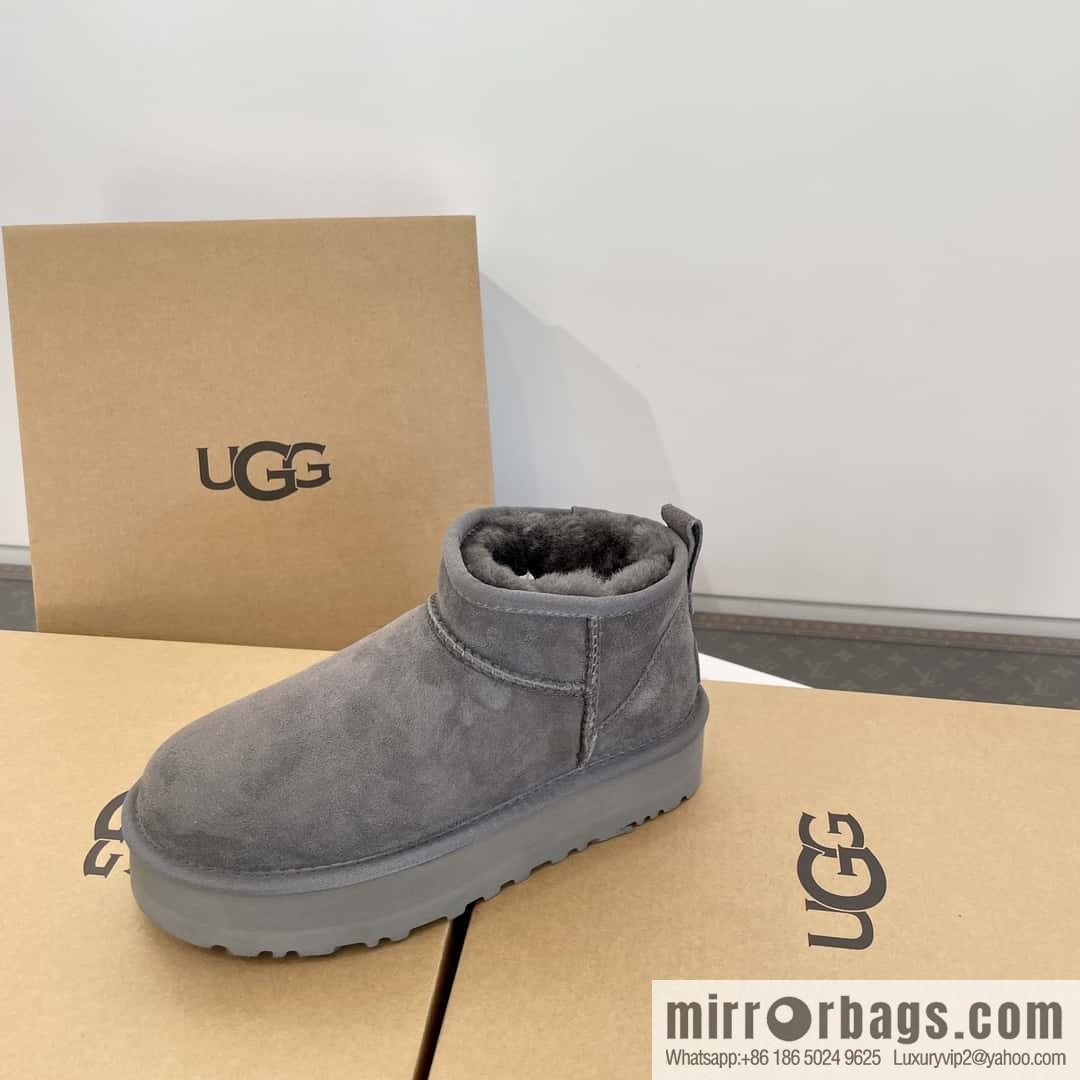 UGG autumn and winter thick-soled mini fluffy snow boots