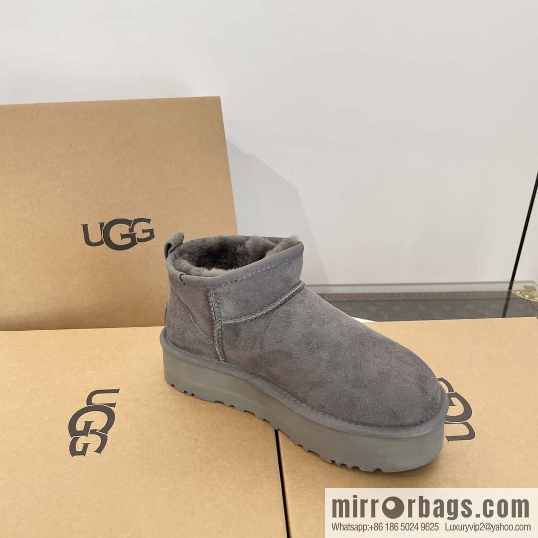 UGG autumn and winter thick-soled mini fluffy snow boots