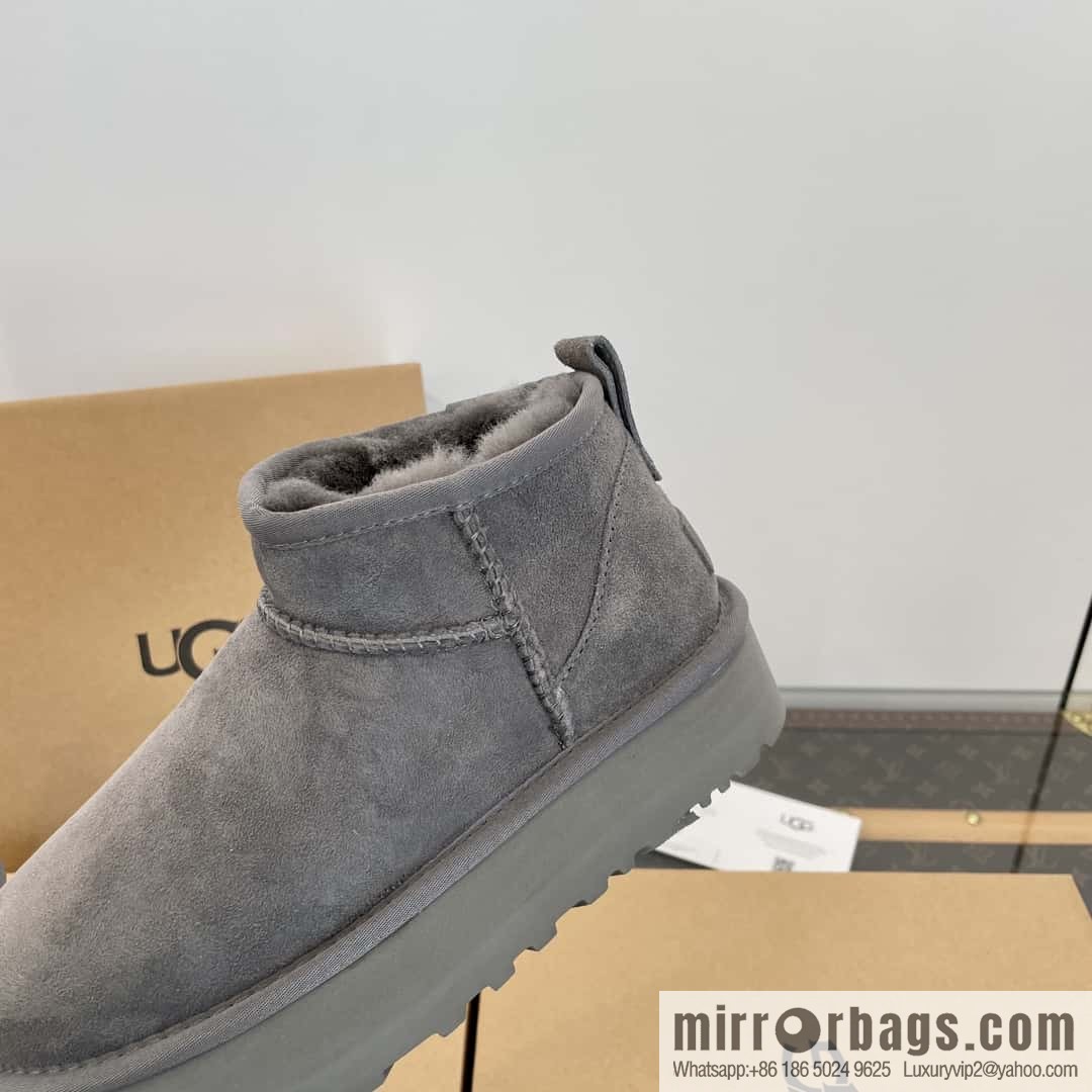 UGG autumn and winter thick-soled mini fluffy snow boots