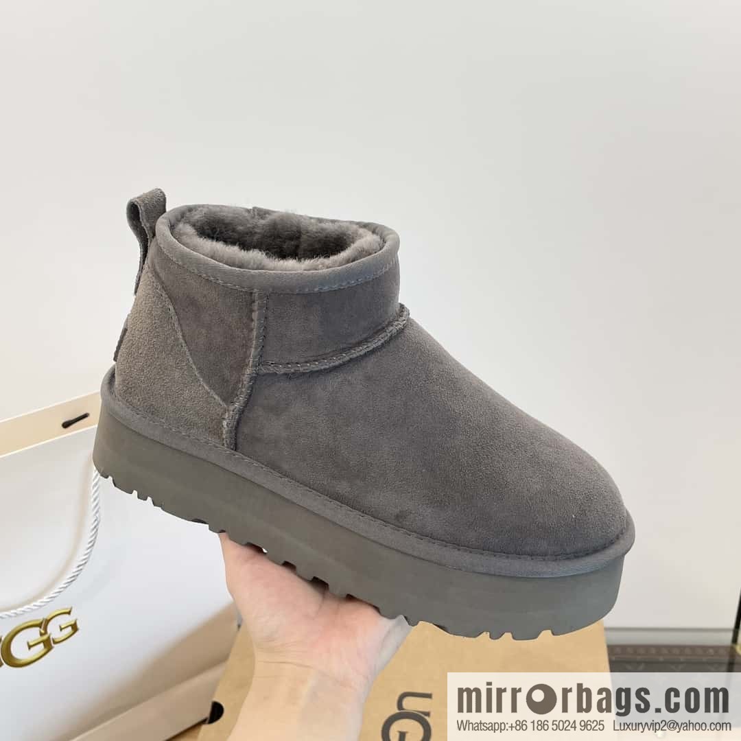 UGG autumn and winter thick-soled mini fluffy snow boots