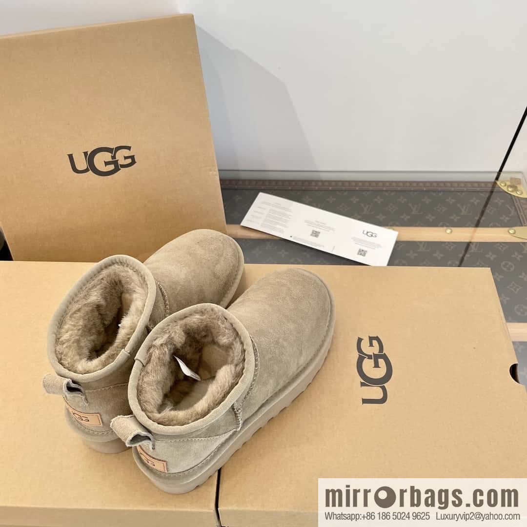 UGG autumn and winter thick-soled mini fluffy snow boots