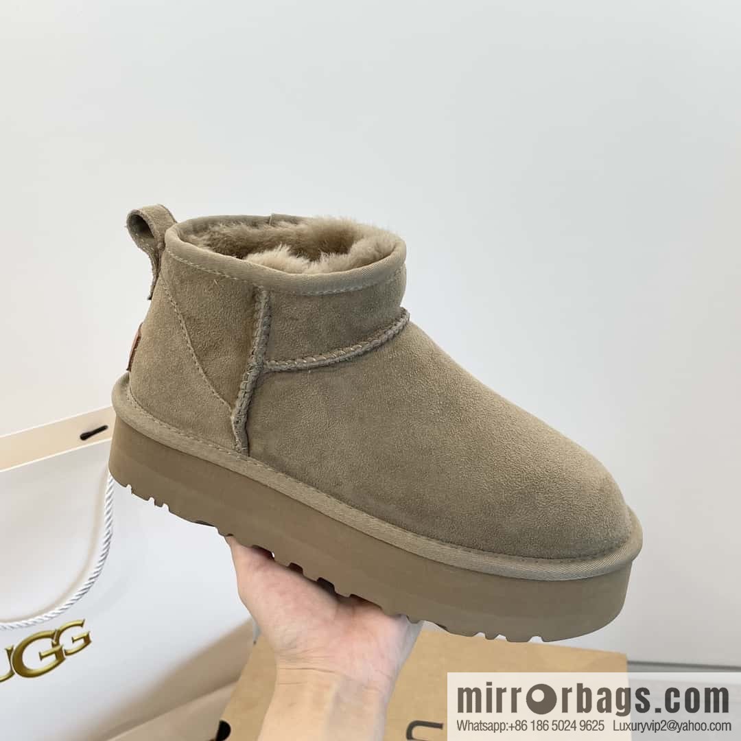UGG autumn and winter thick-soled mini fluffy snow boots
