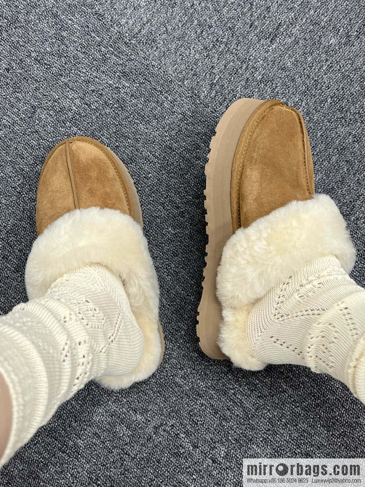 UGG autumn and winter thick bottom one pedal fluffy star half drag