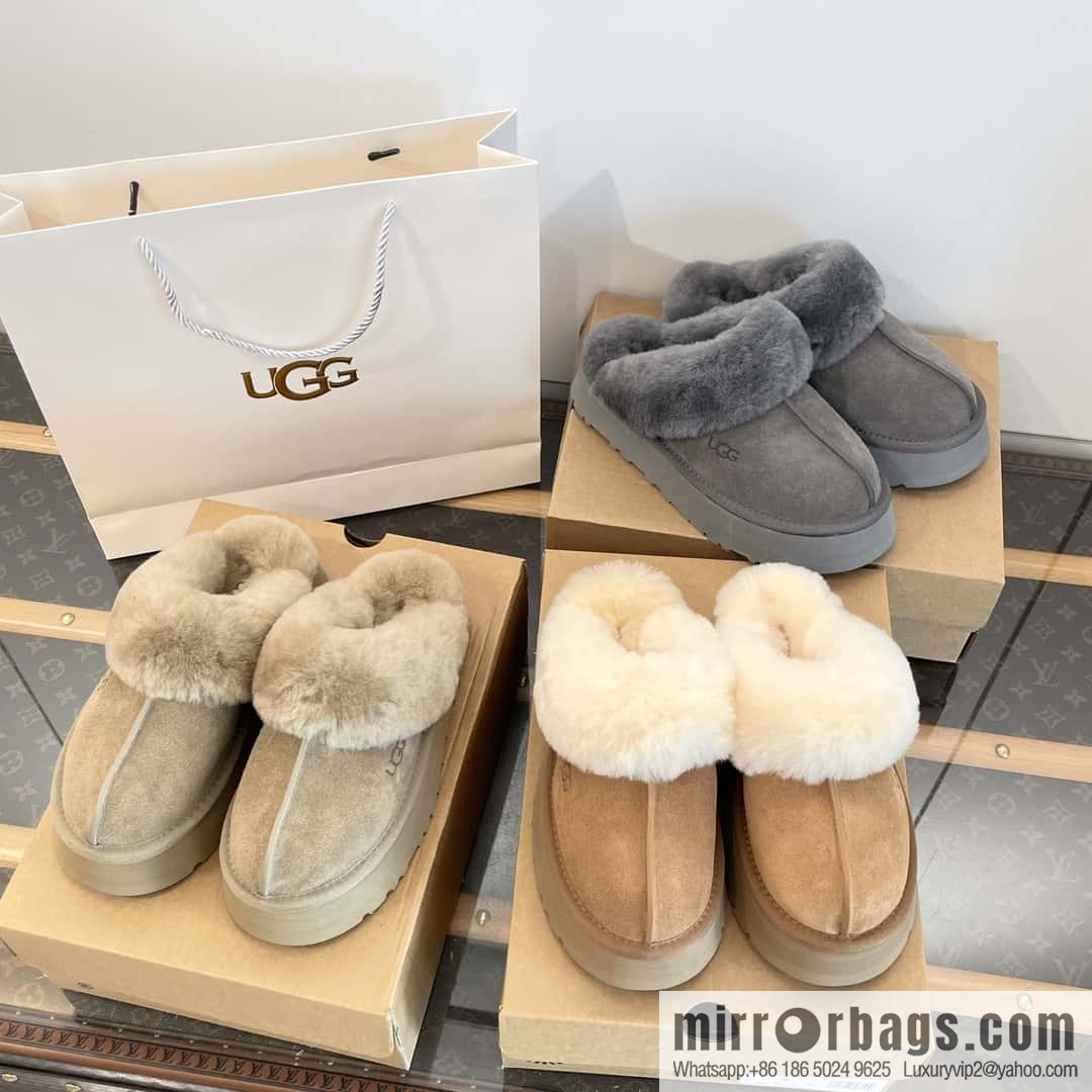 UGG autumn and winter thick bottom one pedal fluffy star half drag