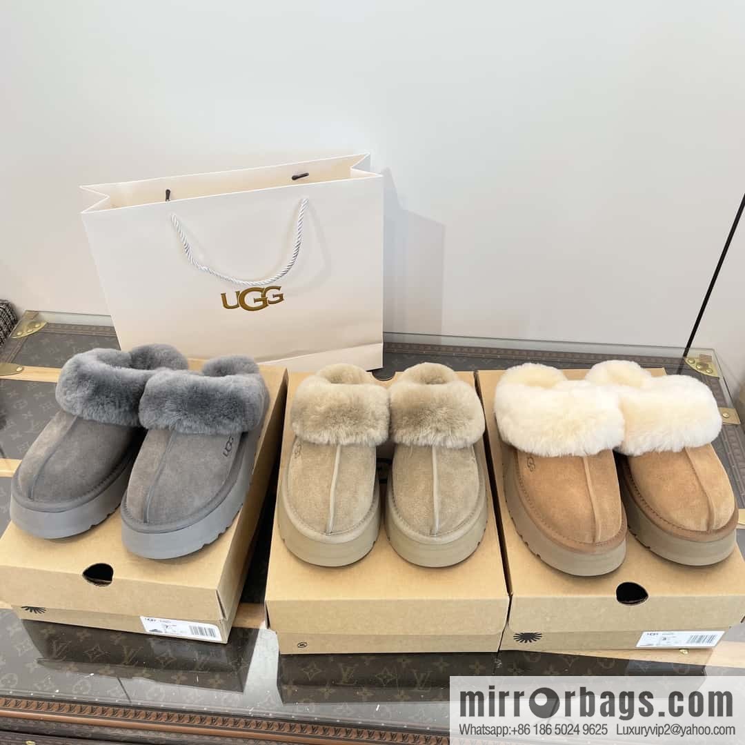 UGG autumn and winter thick bottom one pedal fluffy star half drag