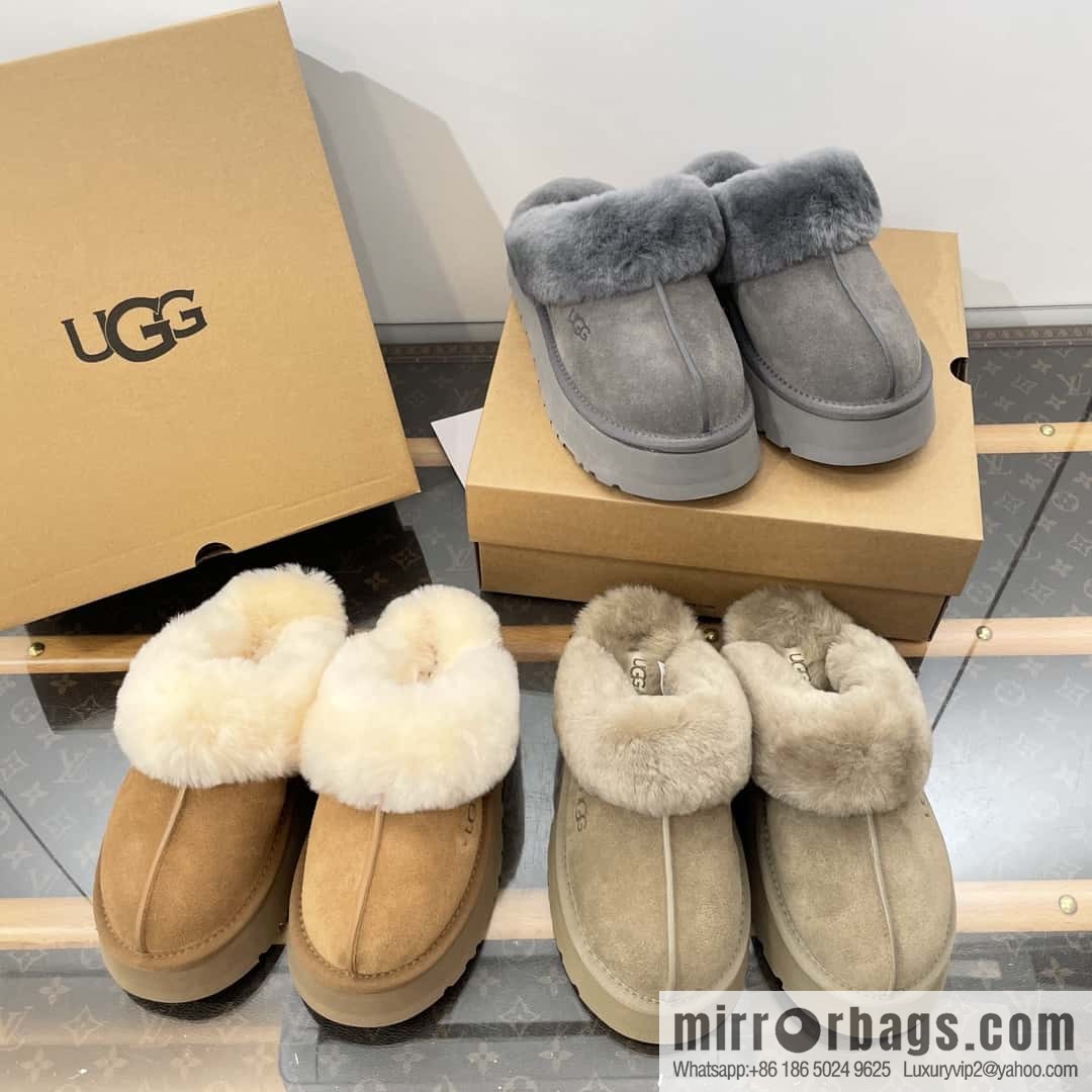 UGG autumn and winter thick bottom one pedal fluffy star half drag