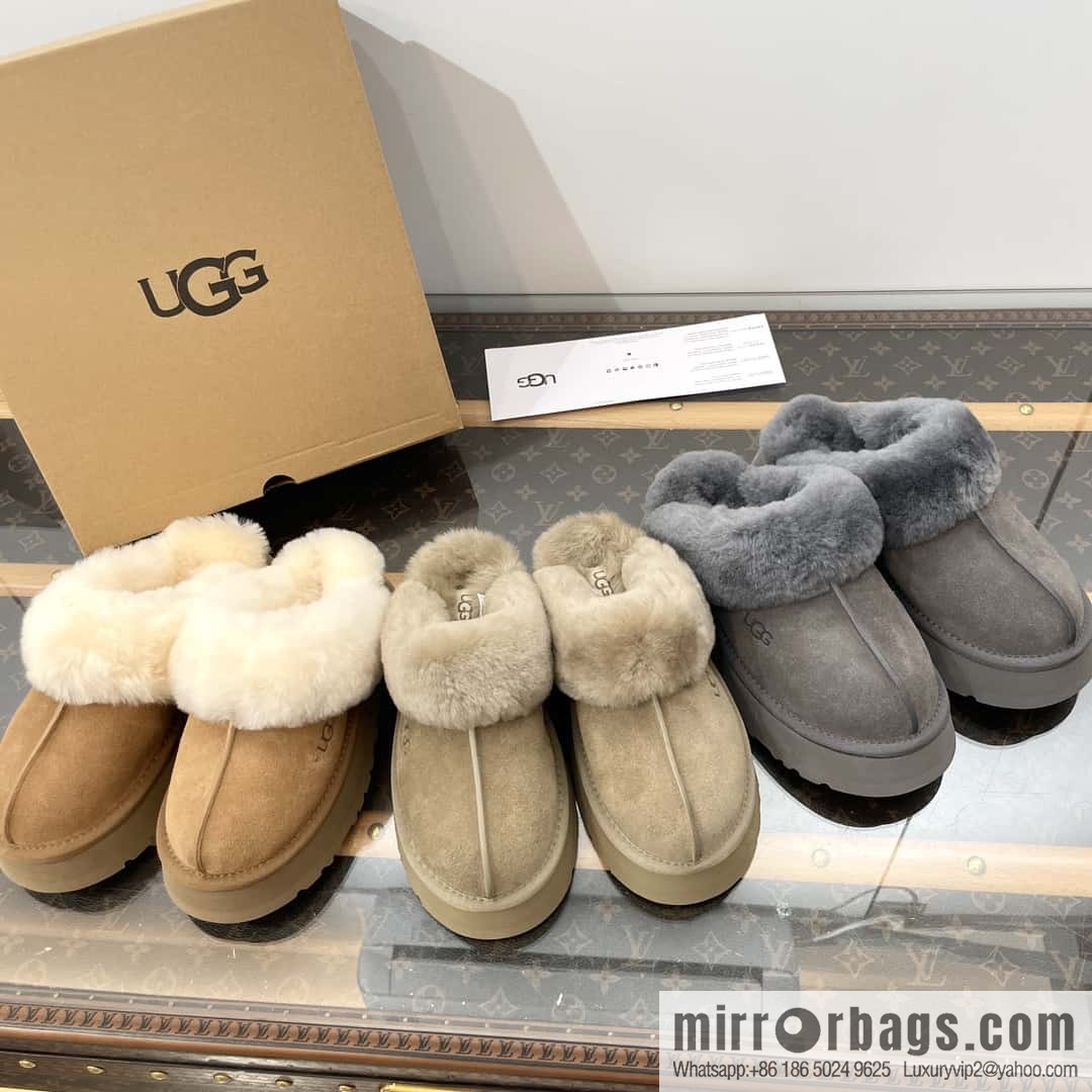 UGG autumn and winter thick bottom one pedal fluffy star half drag
