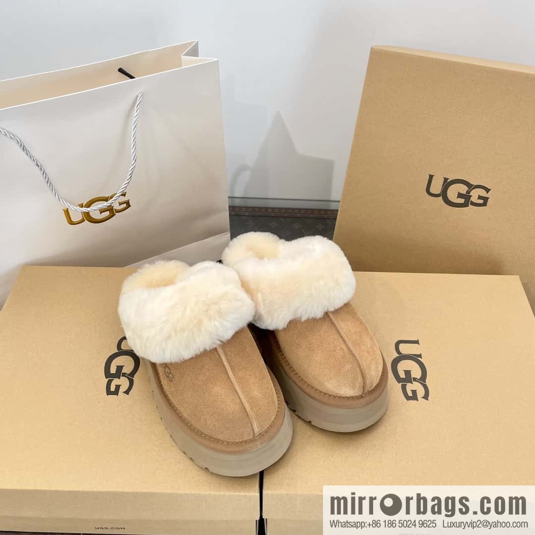 UGG autumn and winter thick bottom one pedal fluffy star half drag