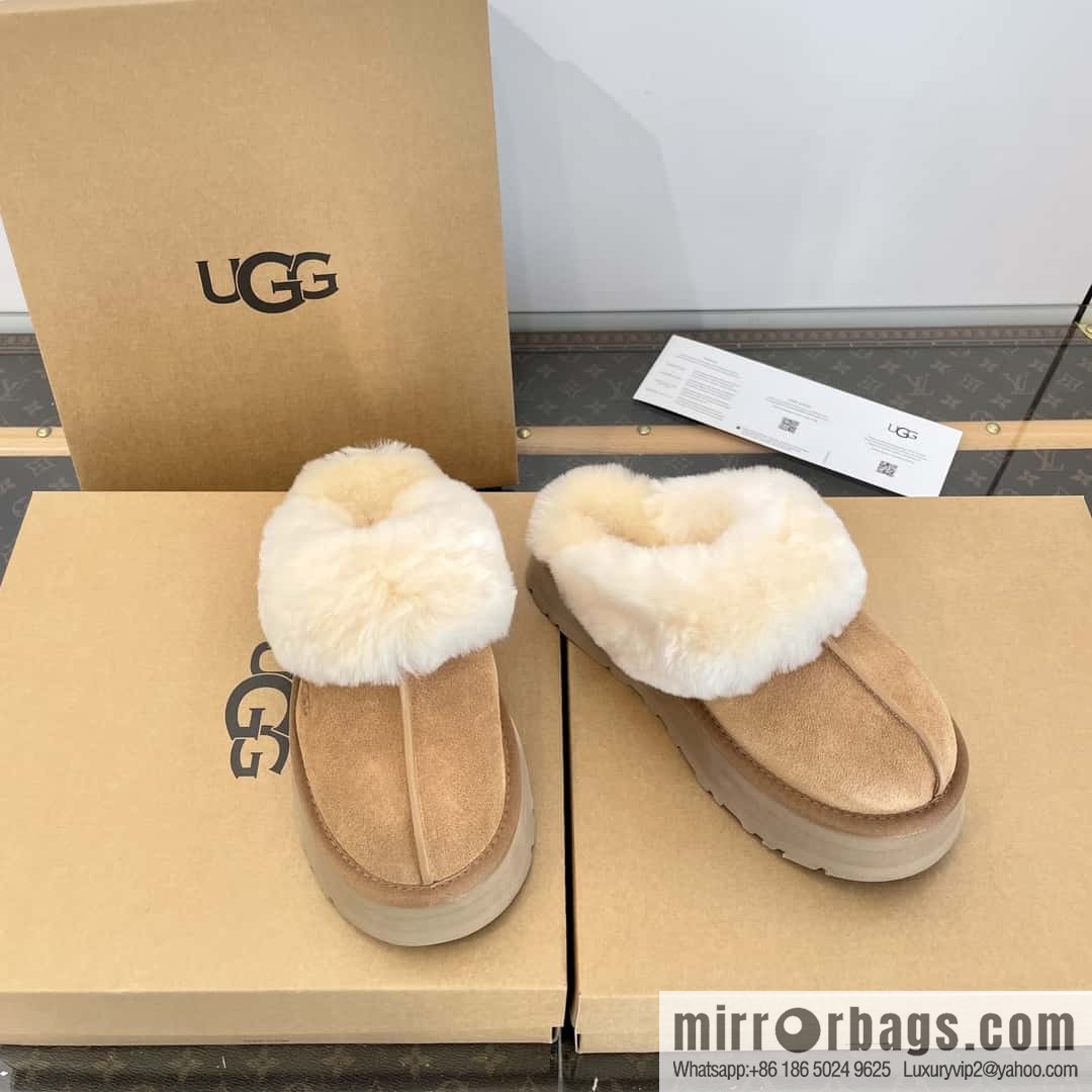 UGG autumn and winter thick bottom one pedal fluffy star half drag