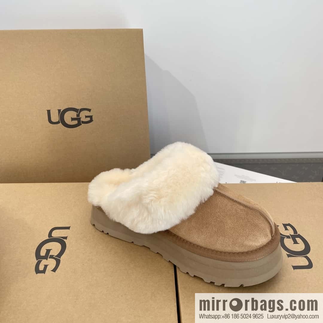 UGG autumn and winter thick bottom one pedal fluffy star half drag