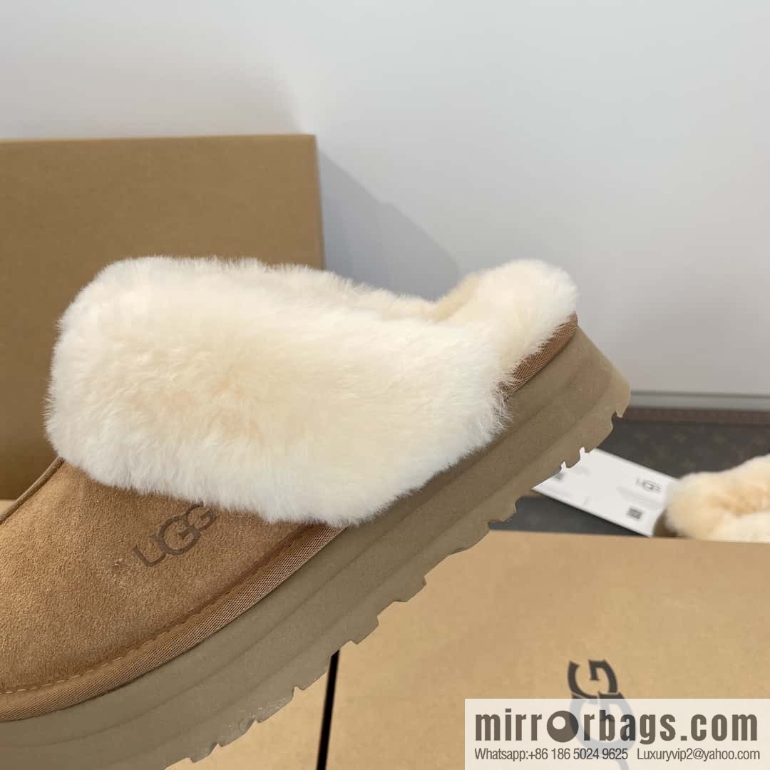 UGG autumn and winter thick bottom one pedal fluffy star half drag