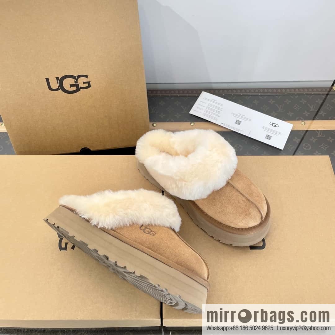 UGG autumn and winter thick bottom one pedal fluffy star half drag