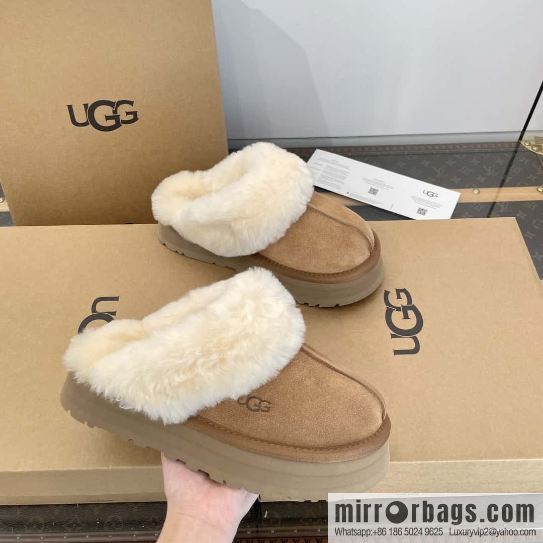 UGG autumn and winter thick bottom one pedal fluffy star half drag
