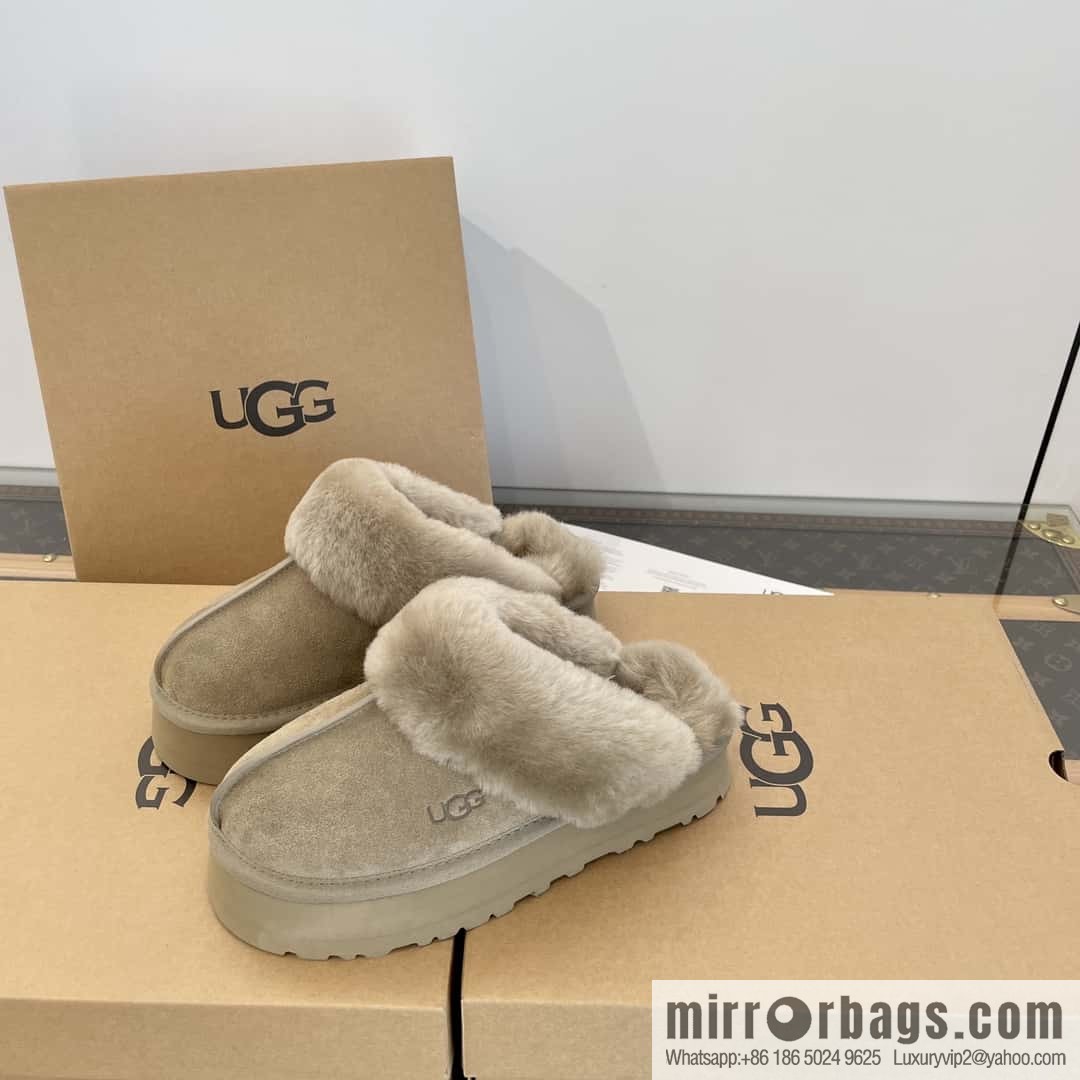 UGG autumn and winter thick bottom one pedal fluffy star half drag
