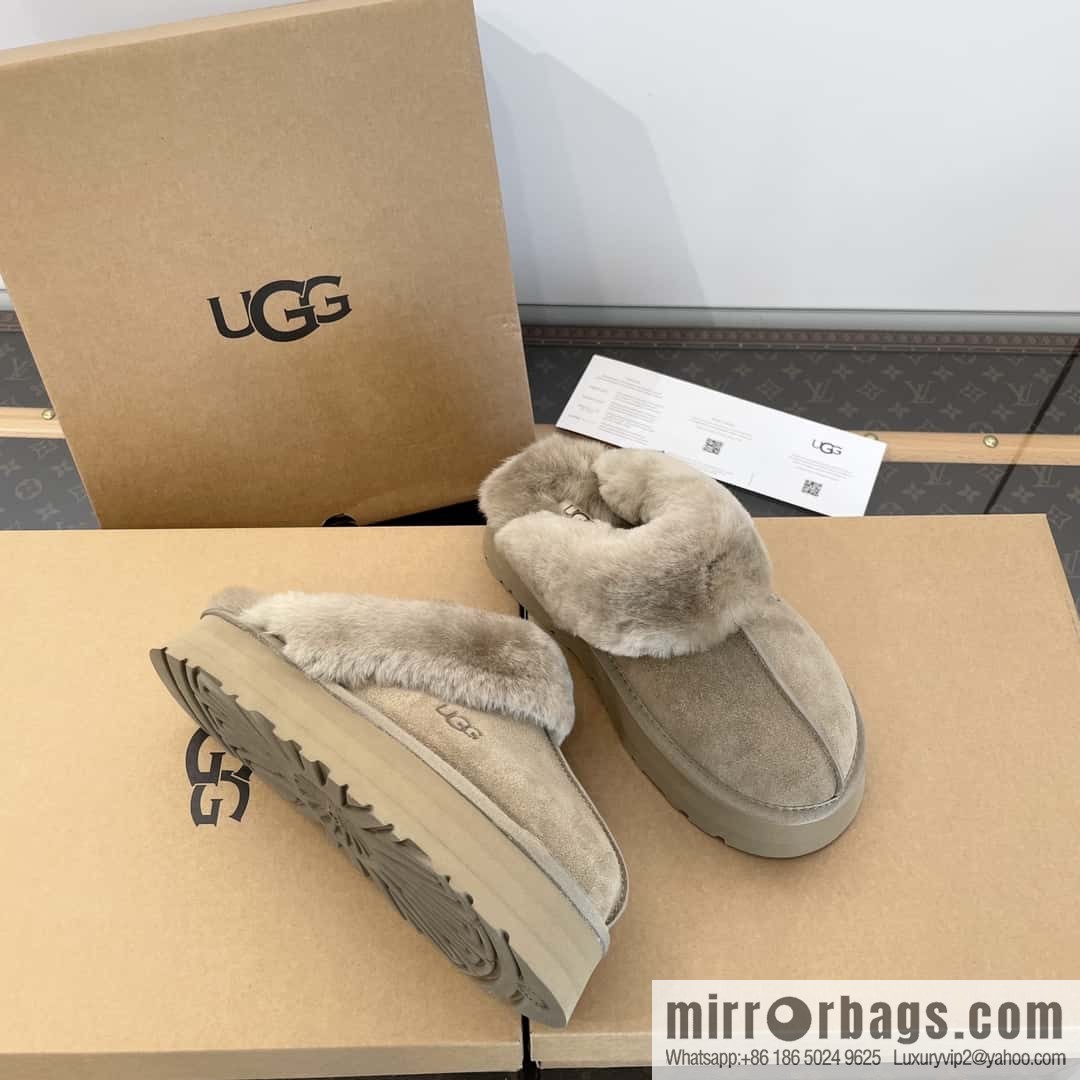 UGG autumn and winter thick bottom one pedal fluffy star half drag