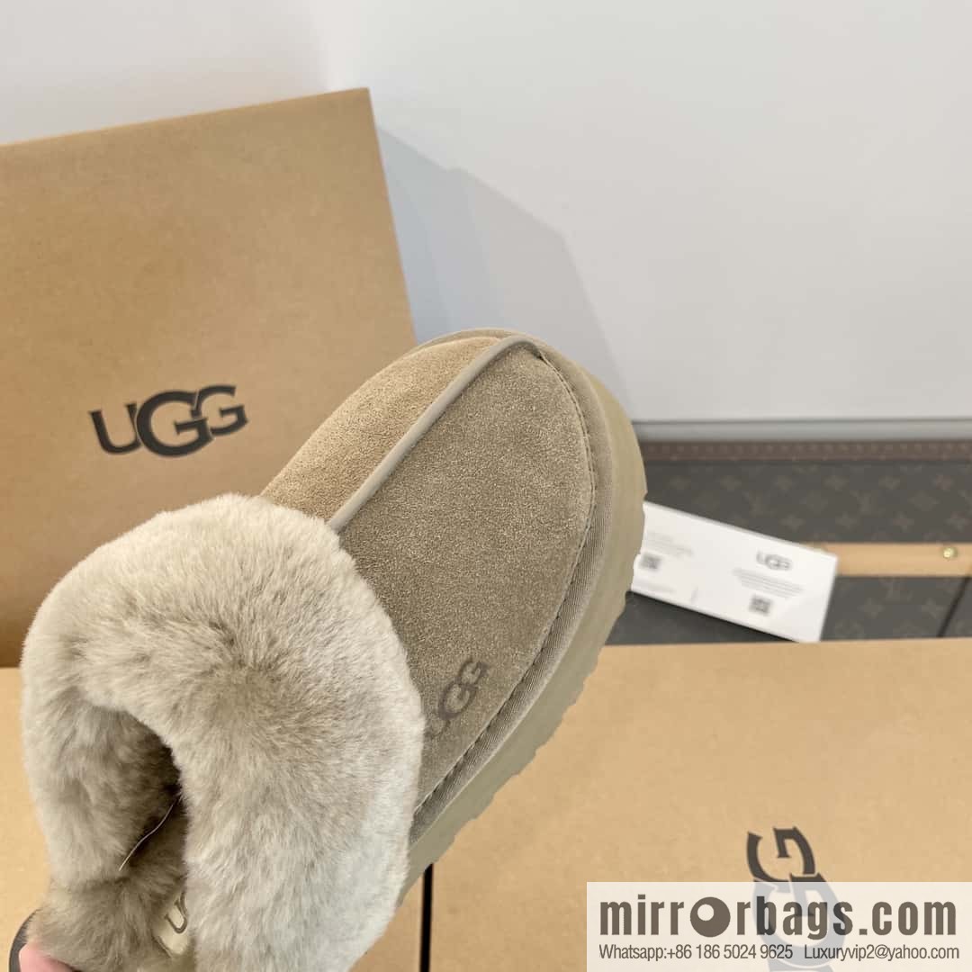 UGG autumn and winter thick bottom one pedal fluffy star half drag