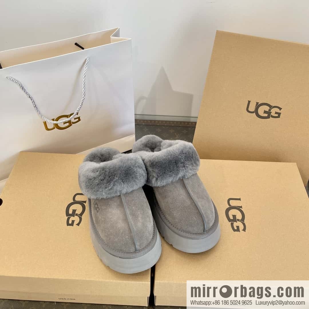 UGG autumn and winter thick bottom one pedal fluffy star half drag