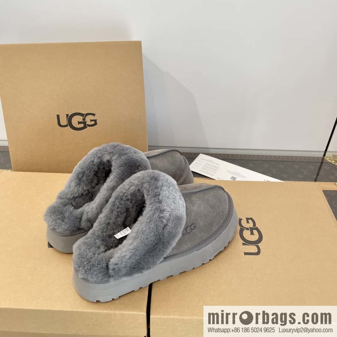 UGG autumn and winter thick bottom one pedal fluffy star half drag