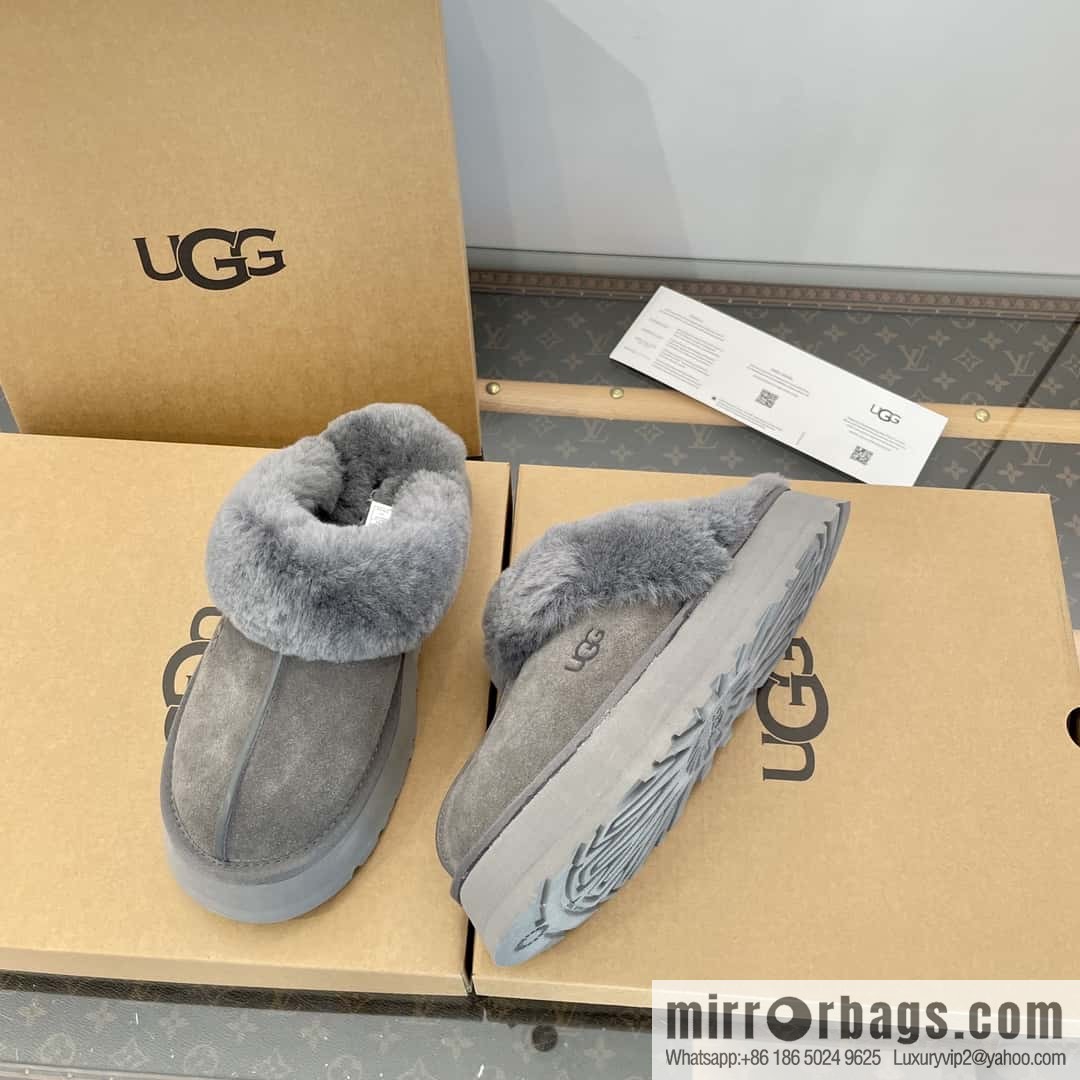 UGG autumn and winter thick bottom one pedal fluffy star half drag
