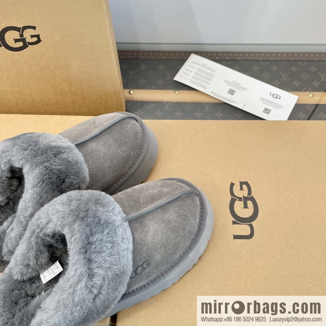 UGG autumn and winter thick bottom one pedal fluffy star half drag