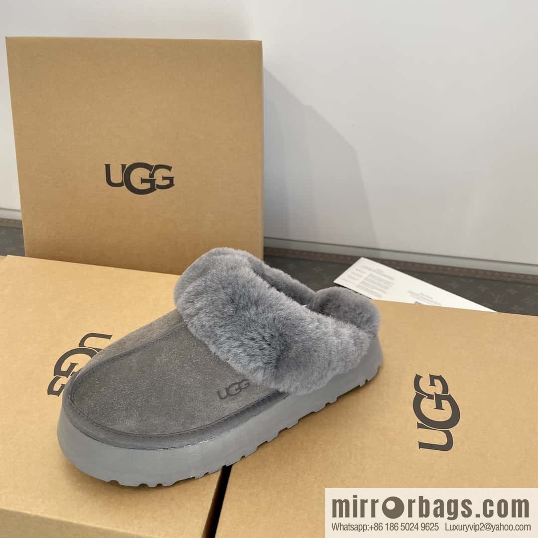 UGG autumn and winter thick bottom one pedal fluffy star half drag