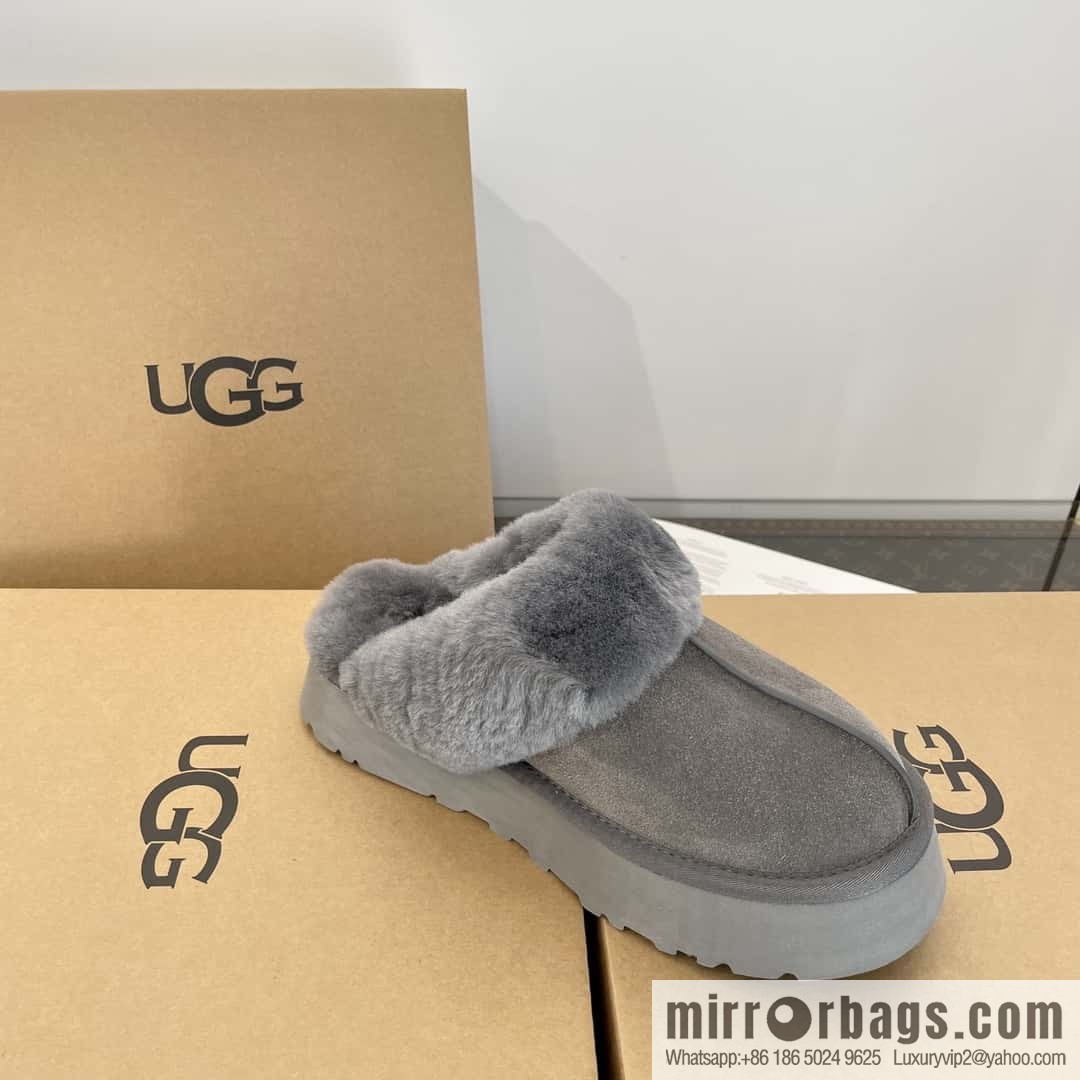 UGG autumn and winter thick bottom one pedal fluffy star half drag