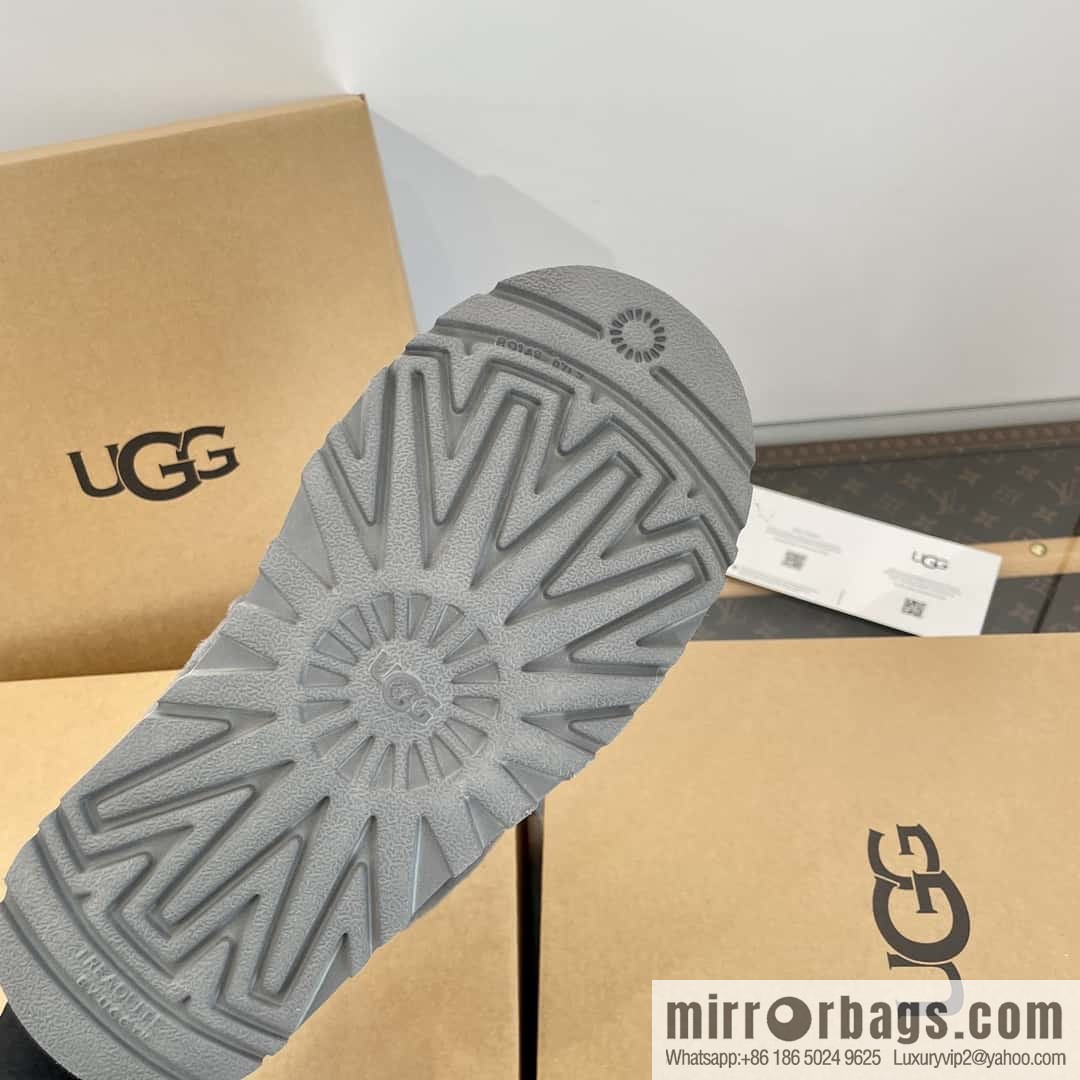 UGG autumn and winter thick bottom one pedal fluffy star half drag