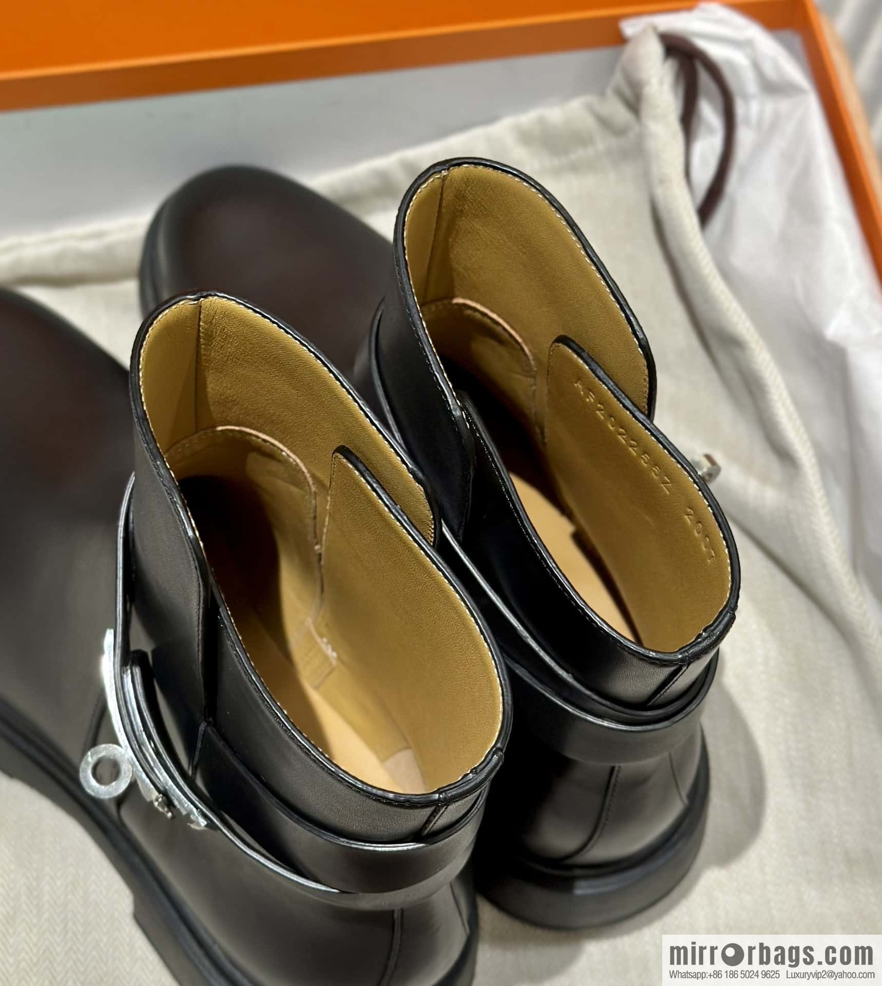 Hermès Kelly Buckle Boots, Black