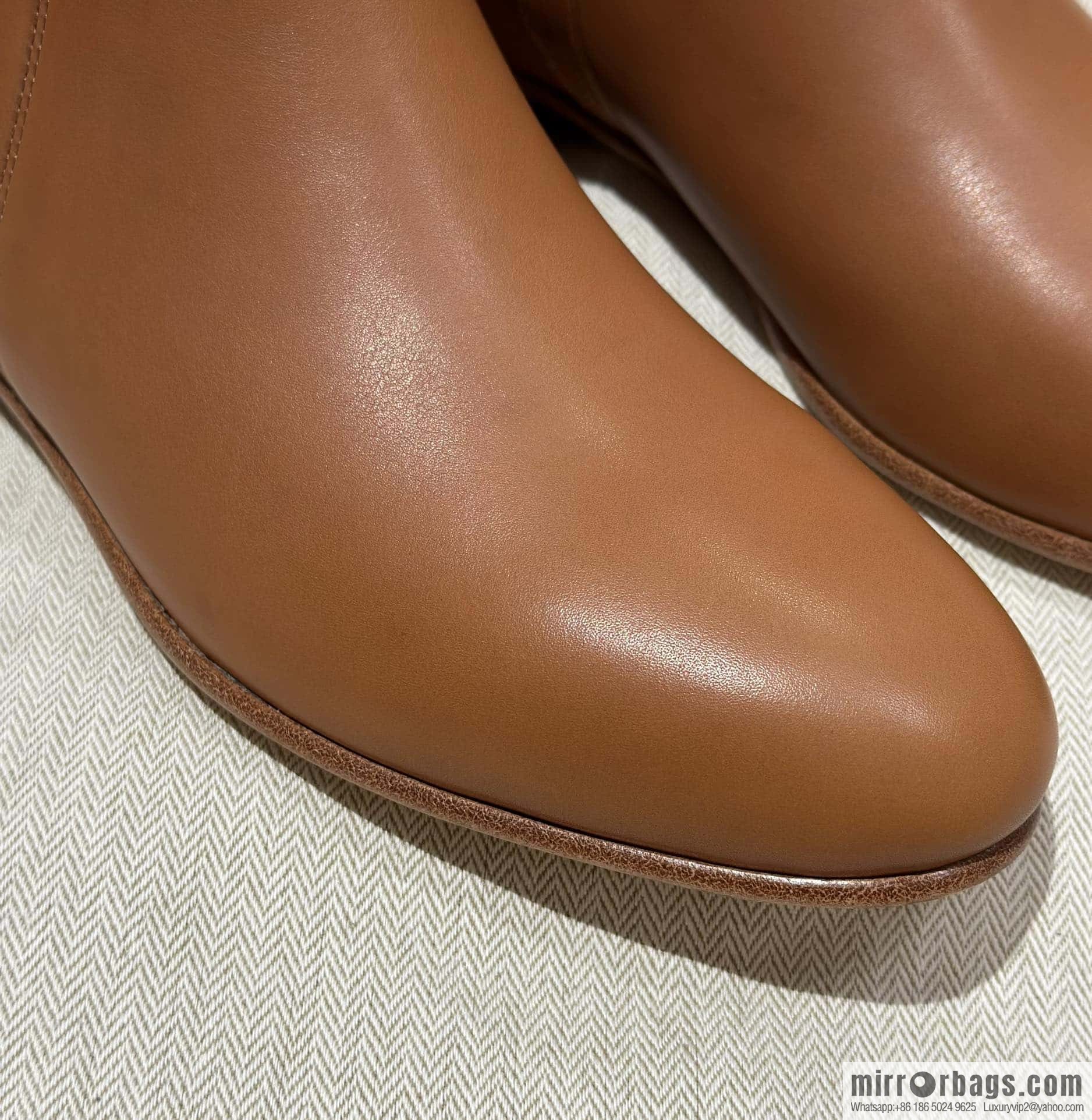 Hermès Kelly Buckle Boots, Brown