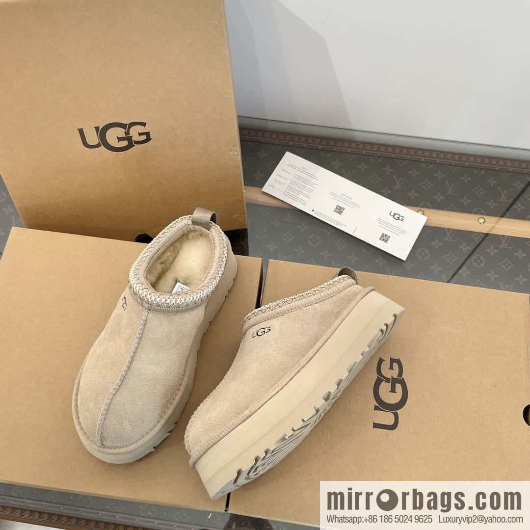 UGG Autumn and winter ethnic style Tacs thick-soled fluffy slippers