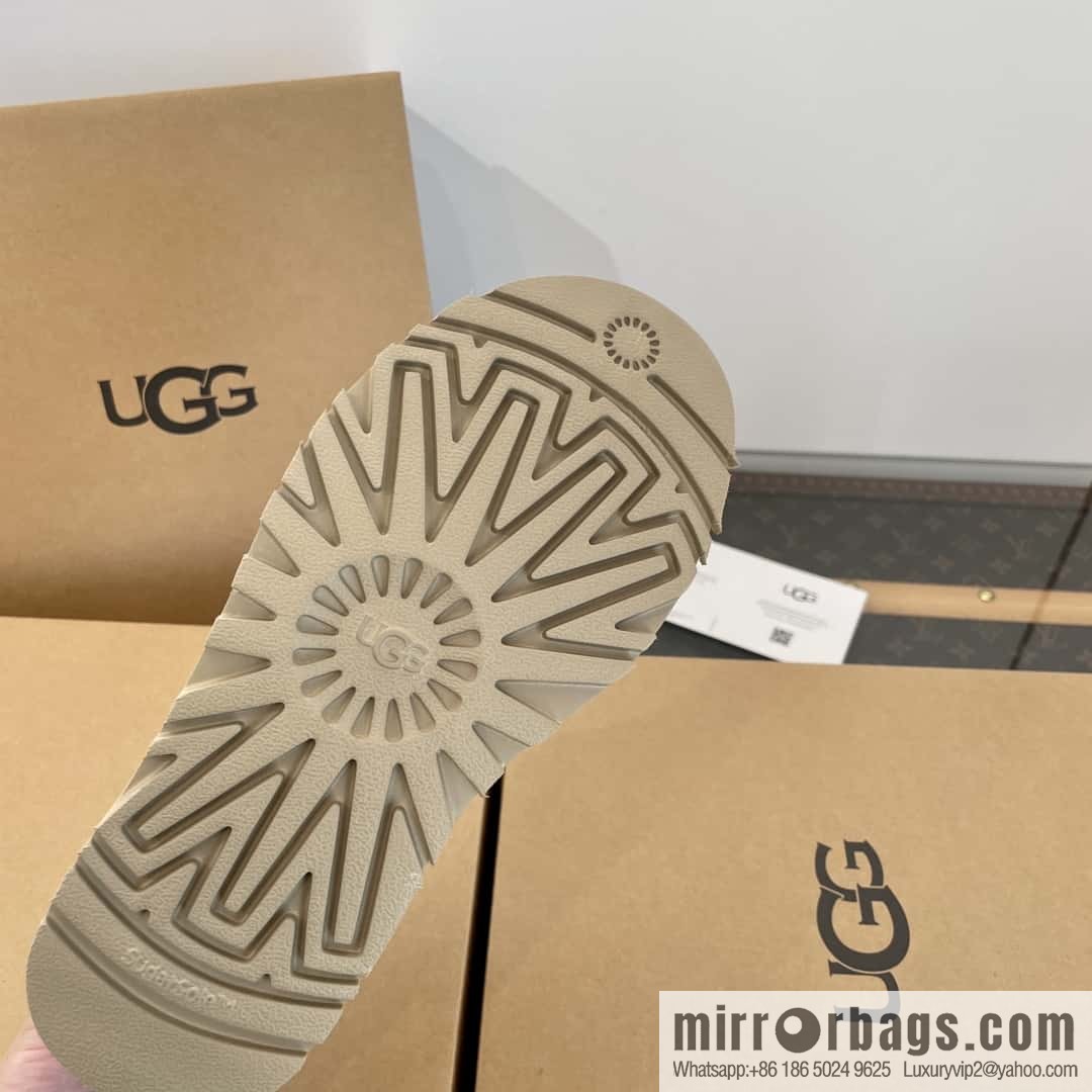 UGG Autumn and winter ethnic style Tacs thick-soled fluffy slippers