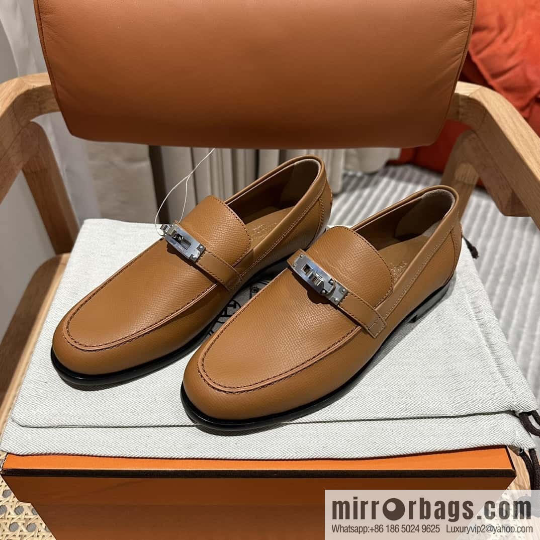 Hermès kelly buckle loafers