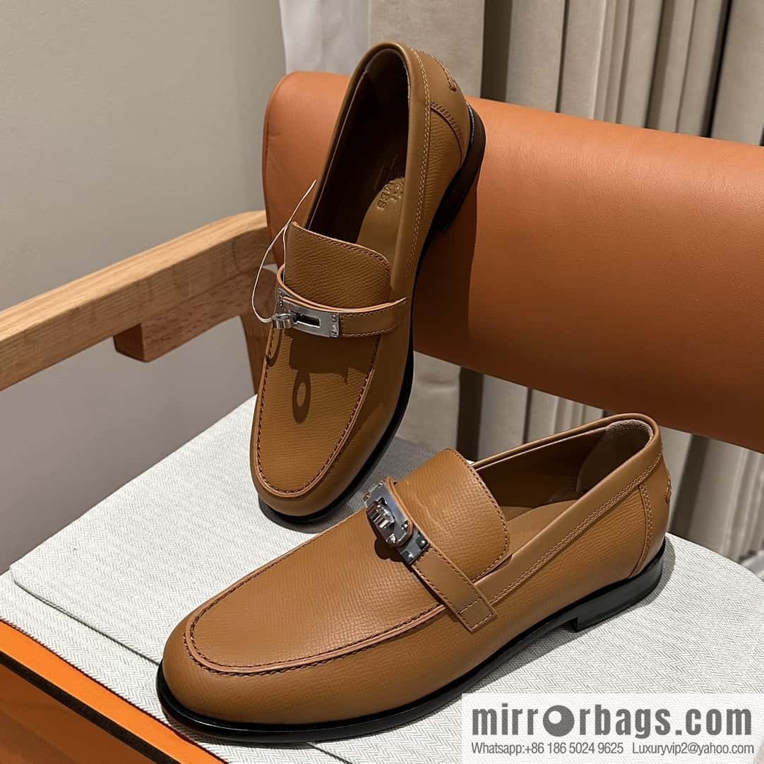 Hermès kelly buckle loafers