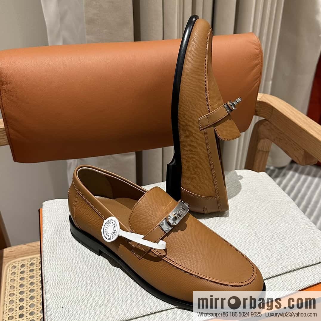 Hermès kelly buckle loafers