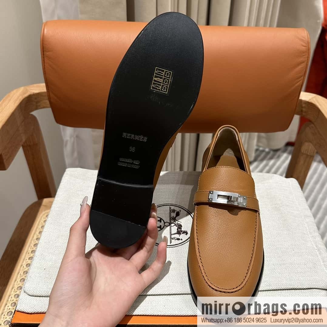 Hermès kelly buckle loafers