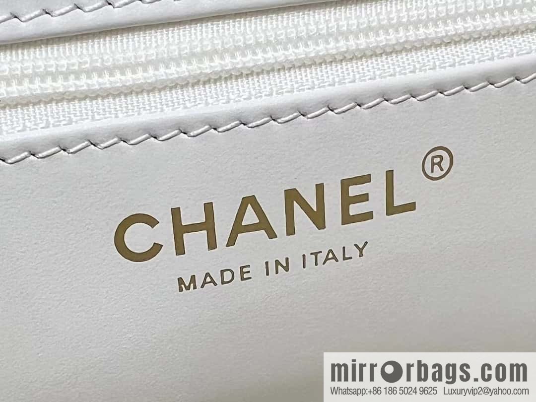 CHANEL 23K autumn and winter series, super hot Kelly bag AS4416 white