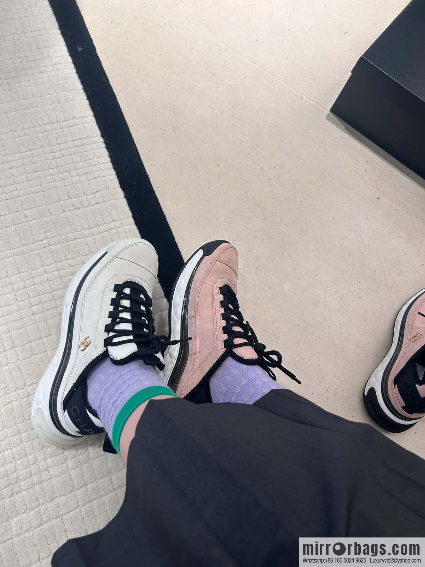 CHANEL Xiaoxiang The latest version of all-suede air cushion casual sneakers
