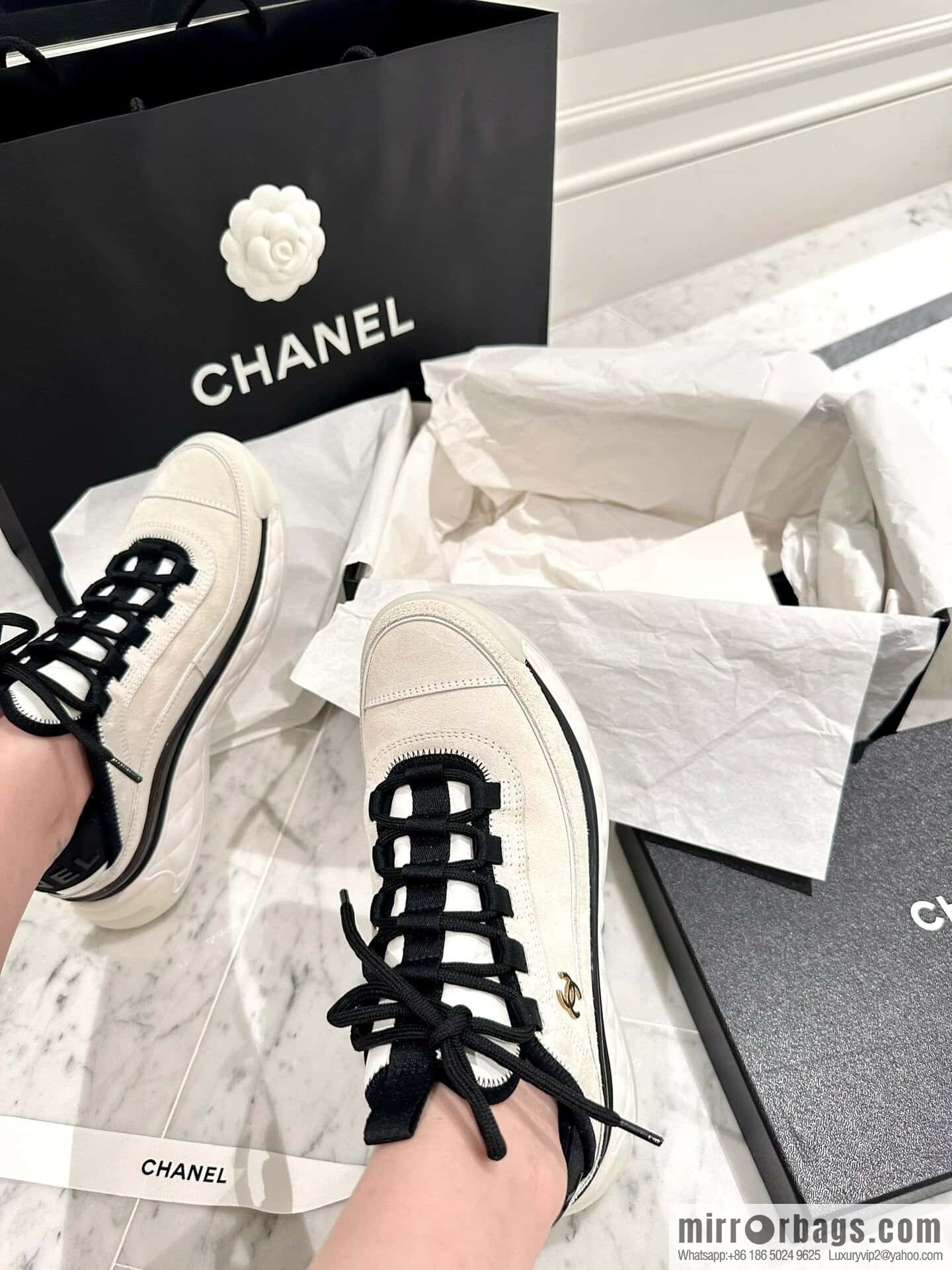 CHANEL Xiaoxiang The latest version of all-suede air cushion casual sneakers