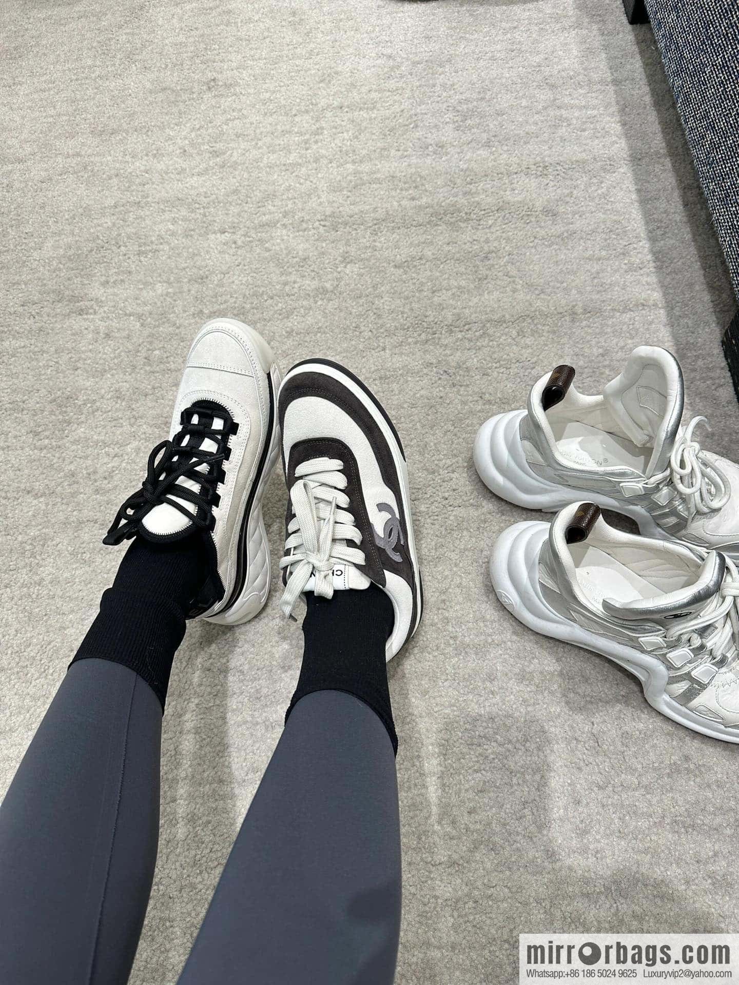 CHANEL Xiaoxiang The latest version of all-suede air cushion casual sneakers