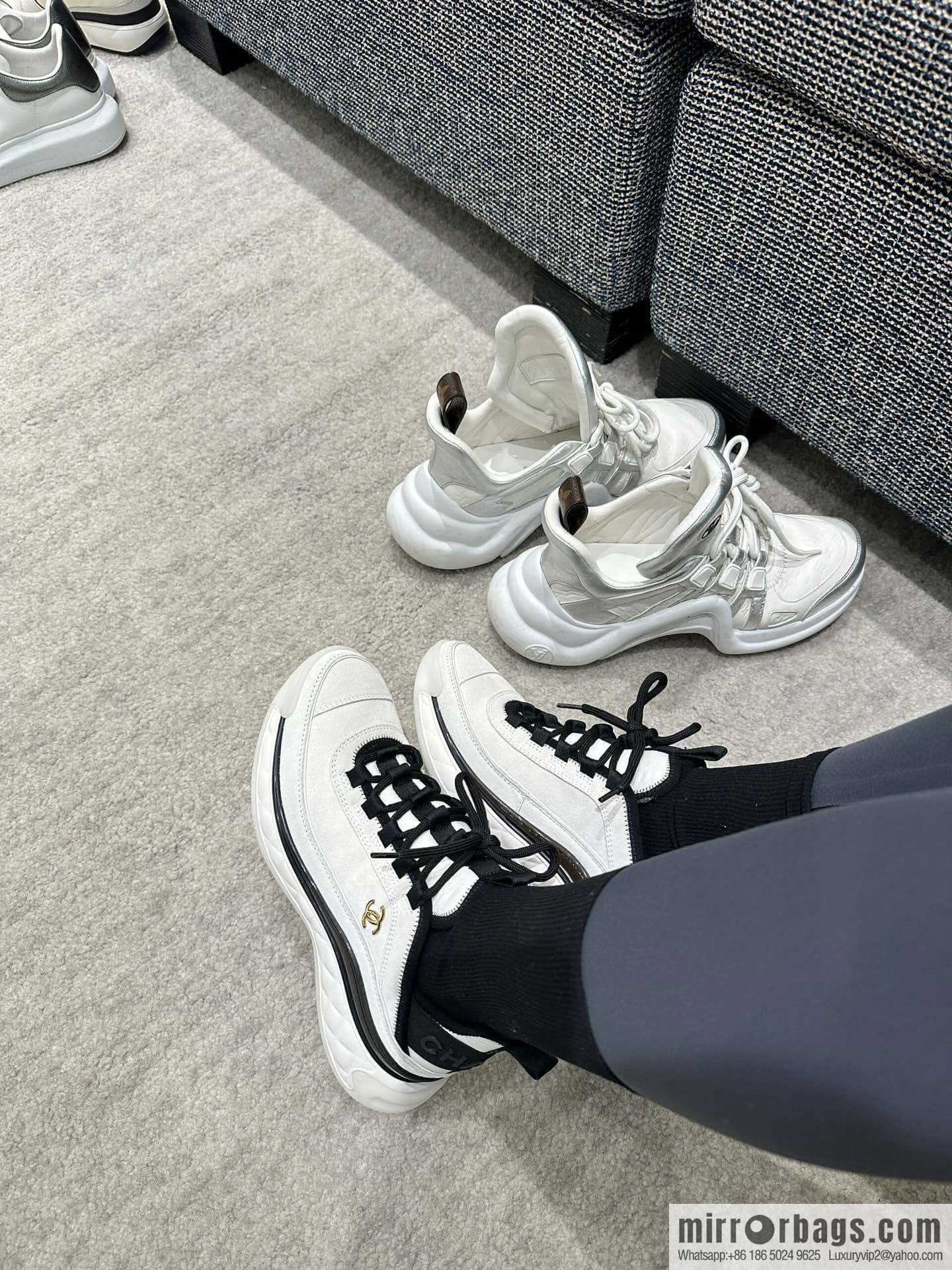 CHANEL Xiaoxiang The latest version of all-suede air cushion casual sneakers