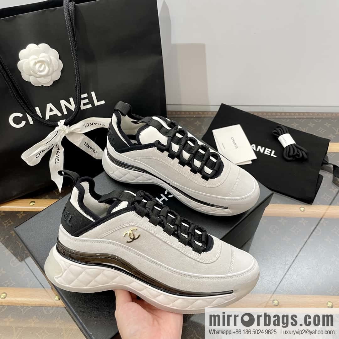 CHANEL Xiaoxiang The latest version of all-suede air cushion casual sneakers