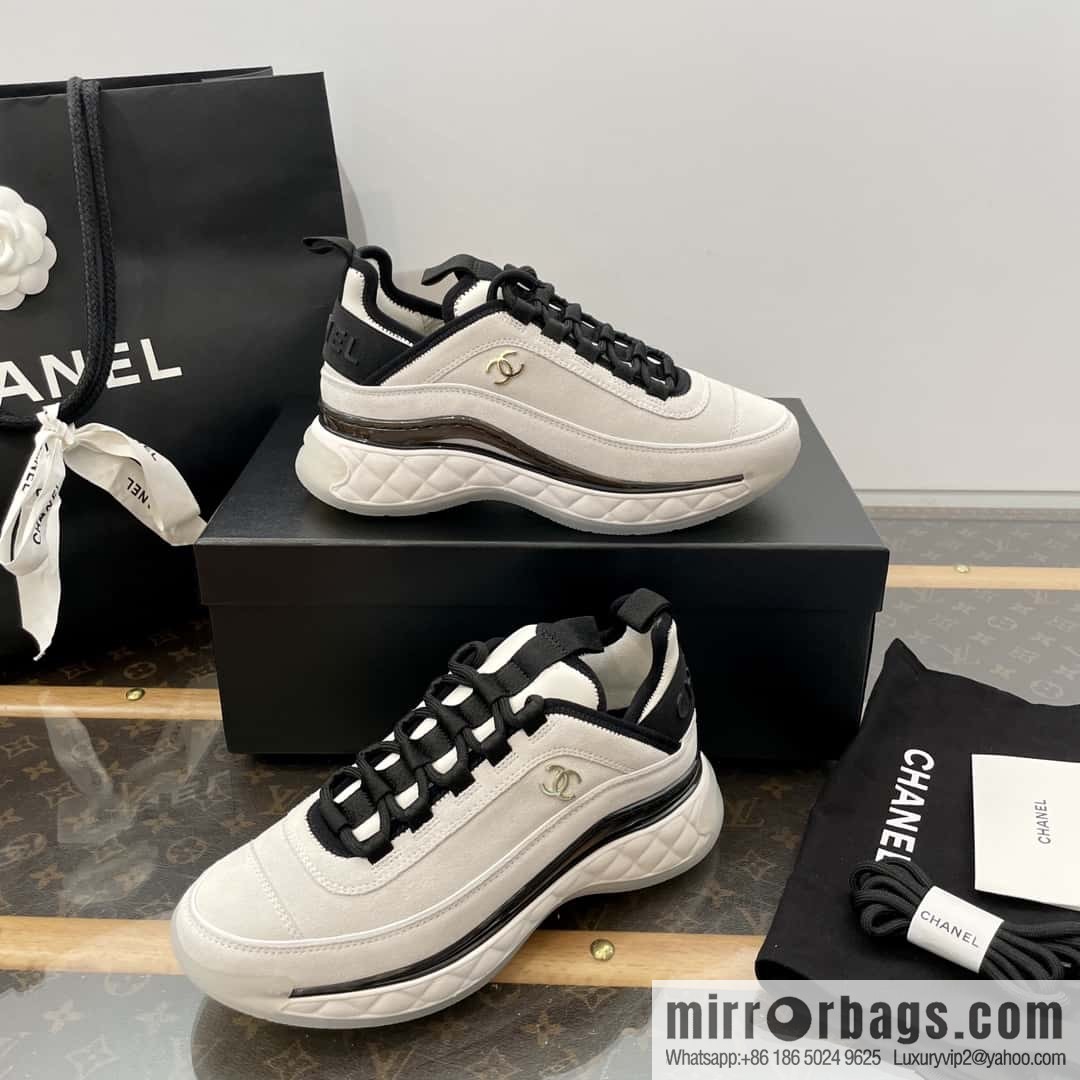 CHANEL Xiaoxiang The latest version of all-suede air cushion casual sneakers