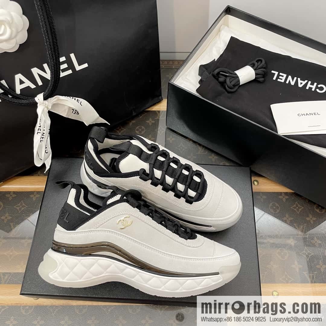 CHANEL Xiaoxiang The latest version of all-suede air cushion casual sneakers